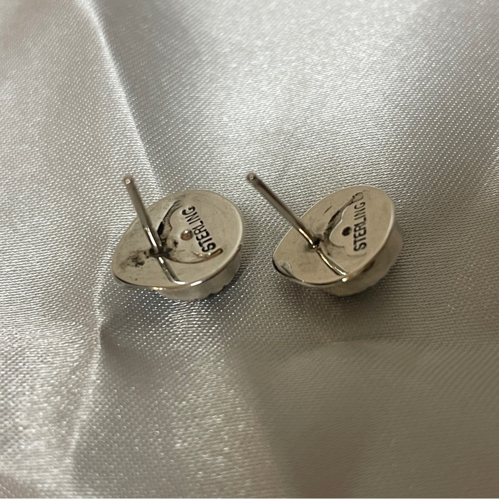 Sterling & Turquoise earrings - Picture 5 of 8